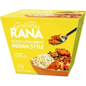 Pollo con Arroz Indian Style + Topping Guidilla Seca 1 Ración Giovanni Rana