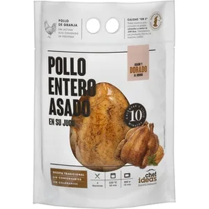 Pollo Entero Asado en Su Jugo 4 Raciones Chef Ideas