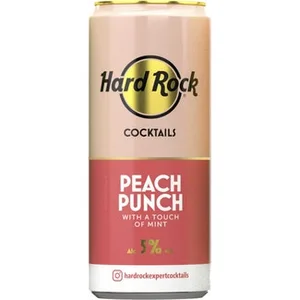 Ponche de Ron con Melocotón con un Toque de Menta Hard Rock