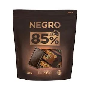 Porciones de Chocolate Negro 85% Cacao Extrafino Hacendado 0.2 KG
