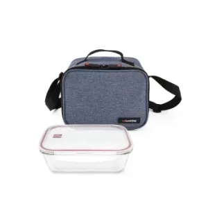 Portaalimentos con Contenedor de Vidrio 840 Ml Iris Goglass - Azul