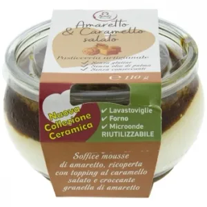 Postre de Amaretto y Caramelo Salado Senza Peccato sin Gluten 110 G.