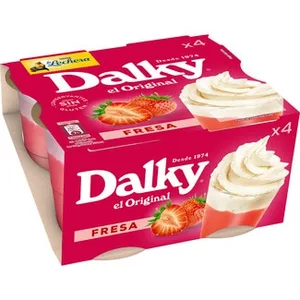 Postre de Fresa con Nata Pack 4 la Lechera Dalky