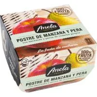 Postre de Manzana-pera Anela, Pack 2x100 G