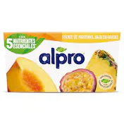 Postre de Soja Sabor Melocotón, Piña y Fruta de la Pasión Alpro Pack 4 X 125 G