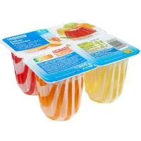 Postre Gelificado Mix 0% de Sabores Eroski, Pack 4x100 G
