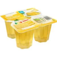 Postre Gelificado Sabor Limón Eroski, Pack 4x100 G