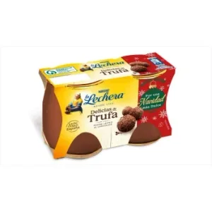 Postre Lácteo al Chocolate Delicias de Trufa Nestlé la Lechera Pack de 2 Unidades de 125 G.