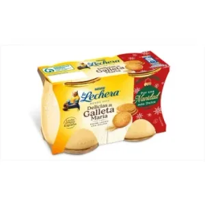 Postre Lácteo con Galleta María Nestlé la Lechera Pack de 2 Unidades de 125 G.