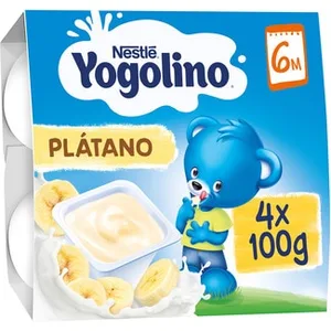 Postre Lácteo de Plátano sin Gluten desde 6 Meses Pack 4 Nestle Yogolino