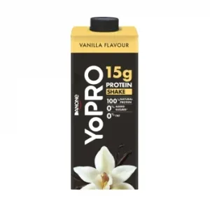 Postre Lácteo de Proteínas Líquido Desnatado Sabor Vainilla Danone Yopro 250 Ml.