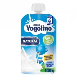 Postre Lácteo Natural desde 6 Meses Nestlé Yogolino sin Gluten y sin Azúcar Añadido 100 G.