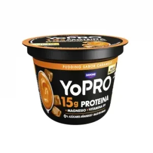 Postre Lácteo Pudding Sabor a Caramelo Danone Yopro 150 G.