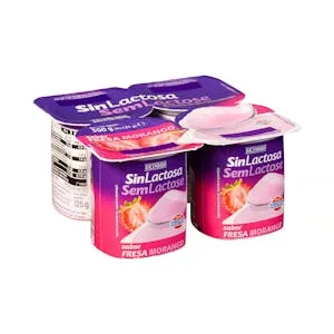 Postre Lácteo Sabor Fresa sin Lactosa Hacendado 0.5 KG