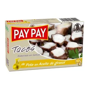 PAY PAY Pota en Tacos, en Aceite de Girasol 115 G. 63 G