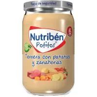Potito de Tomate, Patata y Ternera Nutriben, Tarro 235 G