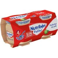 Potito Iniciación a la Verdura con Pollo Nutriben, Pack 2x120 G