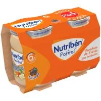 Potitos de Macedonia con Frutas, Cereales Nutriben, Pack 2x190 G