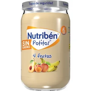 Potitos Tarrito de 4 Frutas sin Almidones desde 6 Meses Nutriben