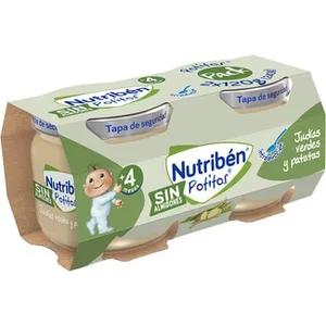 Potitos Tarrito Judías Verdes y Patatas sin Almidones desde 4 Meses Pack 2 Nutriben