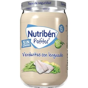 Potitos Tarrito Verduritas con Lenguado sin Almidones desde 6 Meses Nutriben