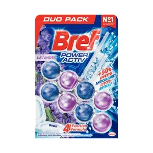 Bref Power Activ Pastillas para WC de Lavanda 2 Uds. 50 G. 100 G