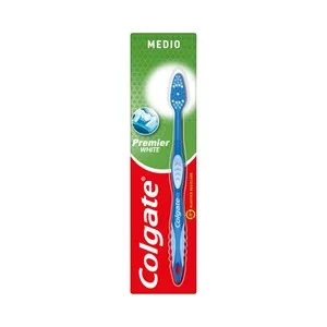 Colgate Premier White Cepillo de Dientes Medio que Ayuda a Eliminar las Manchas Superficiales.