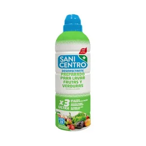 Sanicentro Preparado Desinfectante para Lavar Frutas y Verduras con Lejia 750 Ml.
