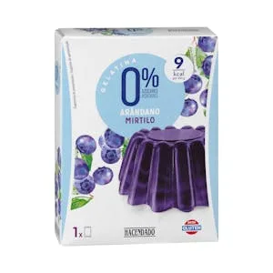 Preparado en Polvo Gelatina Arándano Hacendado 0% Azúcar 0.031 KG