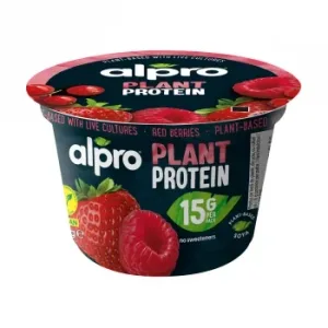 Preparado Fermentado de Soja con Frutos Rojos Alpro Plant Protein 200 G.