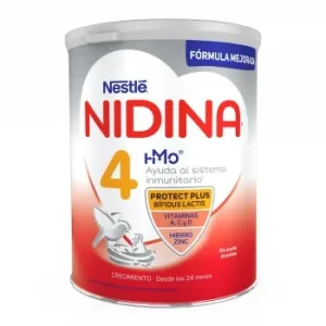Preparado Lácteo Infantil de Crecimiento desde 24 Meses en Polvo Nestlé Nidina 4 Lata 800 G.