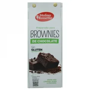 Preparado para Brownies de Chocolate Molino Rosetto sin Gluten 300 G.