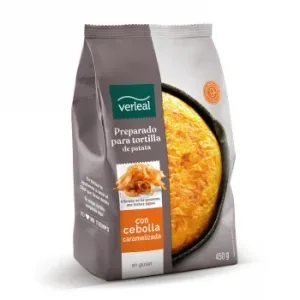 Preparado para Tortilla de Patata con Cebolla Caramelizada Verleal sin Gluten 450 G.