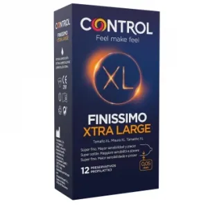 Preservativos Finissimo Extra Largo Control, Caja 12 Uds