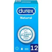 Preservativos Natural Plus Durex, Caja 12 Uds.