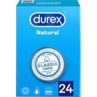Preservativos Natural Plus Durex, Caja 24 Uds