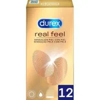 Preservativos Real Feel Durex, Caja 12 Uds.