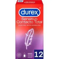 Preservativos Sensitive Contacto Total Durex, Caja 12 Uds.