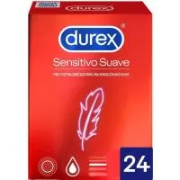 Preservativos Sensitive Suave Durex, Caja 24 Uds