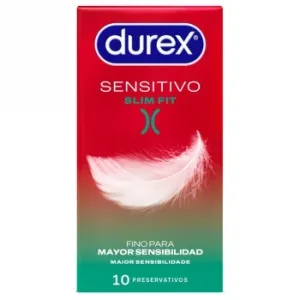 Preservativos Sensitivo Suave para Mayor Sensibilidad Talla Pequeña Durex 10 Ud.