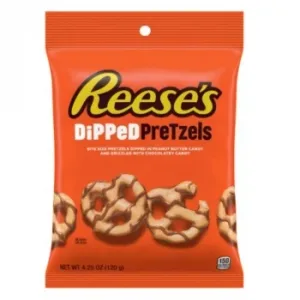 Pretzels de Mantequilla de Cacahuete y Chocolate Reese´s Dipped 120 G.
