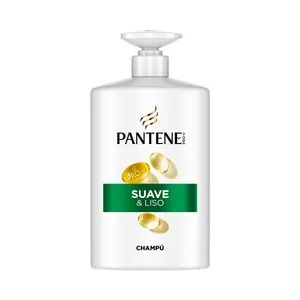 Pantene Pro-v Suave & Liso Champú para Cabellos Encrespados y Apagados 1 L. 1000 ML