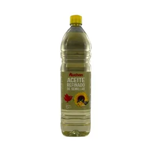 Producto Alcampo Aceite Refinado de Semillas (girasol y Maiz) Botella 1 L. 1000 ML
