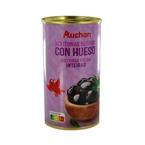 Producto Alcampo Aceitunas Negras con Hueso 200 G.
