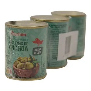 Producto Alcampo Aceitunas Verdes Manzanillamini Bar Rellenas de Anchoa 3 Uds X 50 G. 150 G