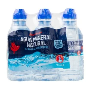 Producto Alcampo Agua Mineral con Tapón Sport Pack 6 Botellas X 33 Cl. 1980 ML