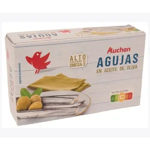 Producto Alcampo Agujas en Aceite de Oliva 82 G.