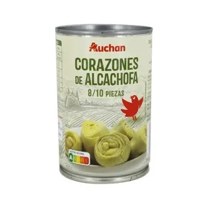 Producto Alcampo Alcachofas 8/10 Piezas Lata de 240 G.
