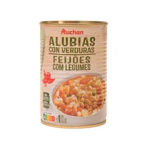 Producto Alcampo Alubias con Verduras 430 G.