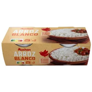 Producto Alcampo Arroz Blanco Redondo Cocido (vasito Microondas), Listo para Calentar y Comer 2 X 125 G. 250 G